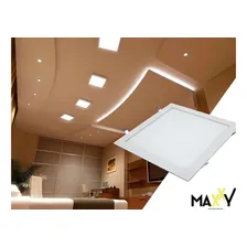 Painel Led Embutir Quadrado 12w Frio - Kit Com 10 Unidades Foto mini 2