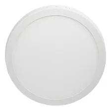 Painel Led Taschibra Lux 12w Redondo Sobrepor Plafon Cor LUZ NEUTRA 4000K Foto mini  2