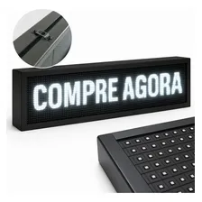 Painel Letreiro Led P10 130x20cm Wifi App Foto mini  2