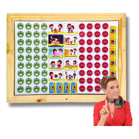 Painel Magnético Educativo Calendário De Rotina Super Nanny Foto 1