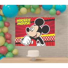 Painel Mickey Festa Tecido Tnt Estampado 1m X 1,40 Metros Foto mini 2