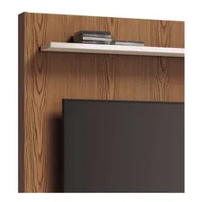 Painel Para Tv 40 Polegadas Fit Freijó Com Off White 122 Cm Cor Marrom Foto mini 4