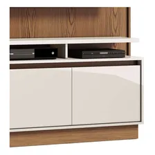 Painel Para Tv 40 Polegadas Fit Freijó Com Off White 122 Cm Cor Marrom Foto mini  3
