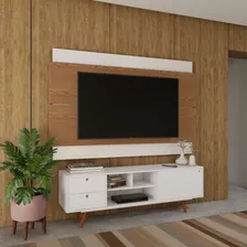 Painel Para Tv 60 Polegadas Coventry I Freijó Com Off White Foto  mini 1