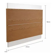 Painel Para Tv 60 Polegadas Coventry I Freijó Com Off White Foto mini 4