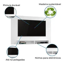 Painel Para Tv Até 42 Polegadas Com Nicho Manhattan Ca Foto mini 2
