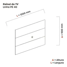 Painel Para Tv Até 45 Polegadas 120x90cm Pe40 Foto mini 2