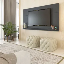 Painel Para Tv Até 50 Polegadas Slim Preto - Artely Foto mini 3