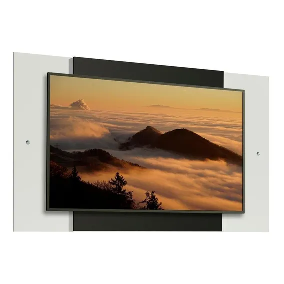 Painel Para Tv Até 58 Polegadas Madesa - Branco/preto Foto 1
