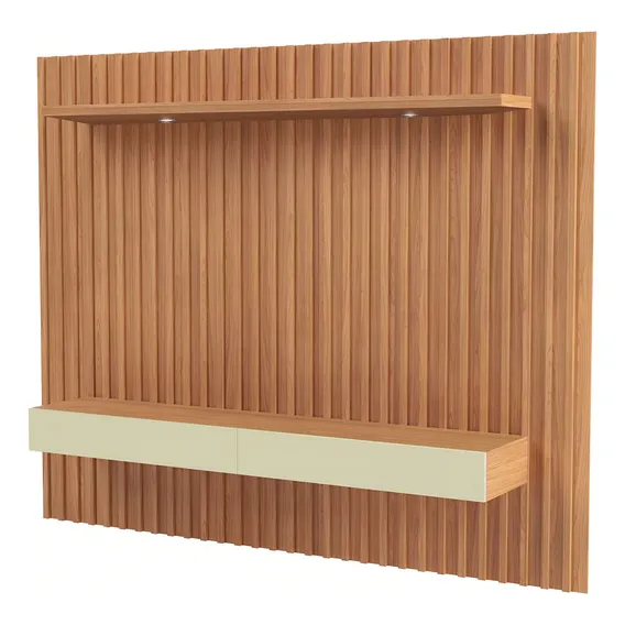 Painel Para Tv Até 65 Polegadas 2 Gavetas Com Led Foto 1