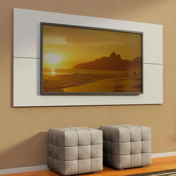 Painel Para Tv Quarto Até 55 Polegadas Madesa - Branco 2113091 Foto 1