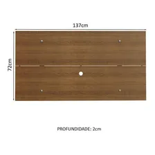 Painel Para Tv Quarto Até 55 Polegadas Madesa - Rustic 21135Z1 Foto mini  3