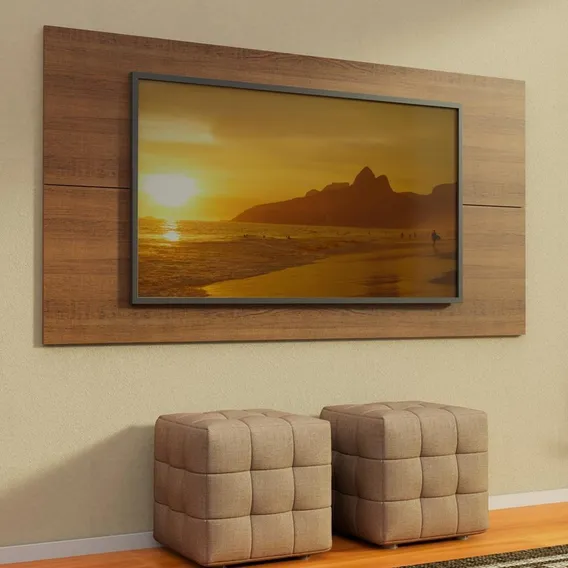 Painel Para Tv Quarto Até 55 Polegadas Madesa - Rustic 21135Z1 Foto 1