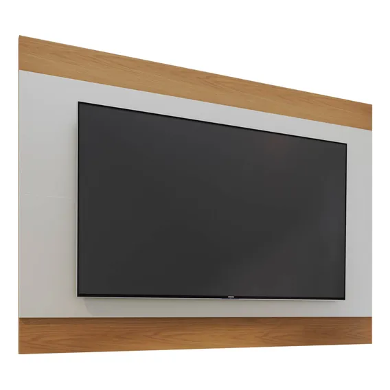 Painel Para Tv Suspenso 75 Pol 200cm Chile C05 Off White Mat Foto 1