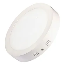 Painel Plafon 12w Led Redondo Teto Sobrepor Branco Frio Foto mini 1