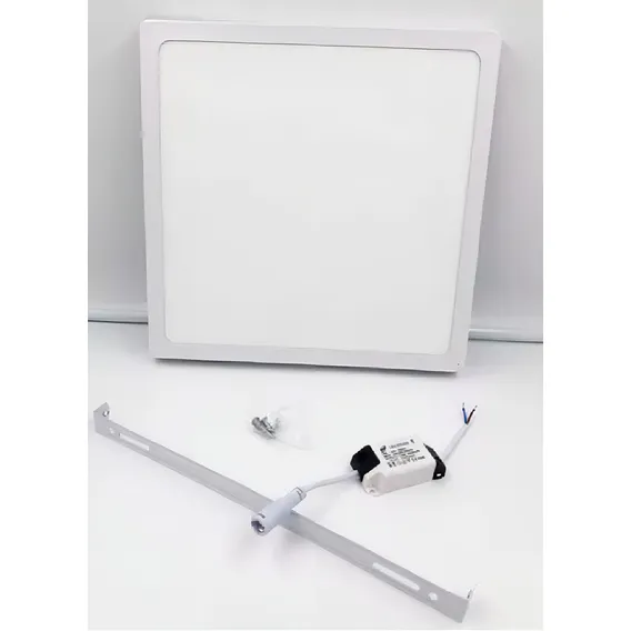 Painel Plafon 25w Quadrado Sobrepor Super Led Branco Frio Foto 1