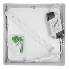 Painel Plafon De Led 12w Teto Sobrepor Quadrado Frio Foto mini 3