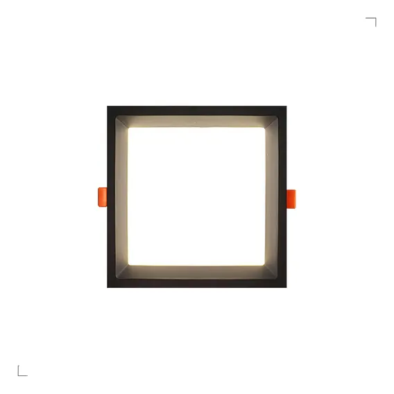 Painel Plafon Embutir Quadrado Recuado Led 12w Bivolt Opus Foto 1