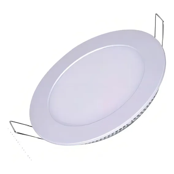 Painel Plafon Led 12w Embutir Redondo Branco Frio Foto 1