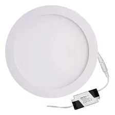 Painel Plafon Led 12w Embutir Redondo Branco Frio Foto mini  2
