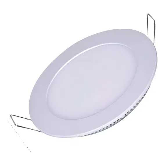 Painel Plafon Led 18w Redondo Branco Quente Embutir Foto 1