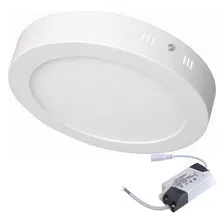 Painel Plafon Led 18w Redondo Sobrepor 6500k Branco Frio Foto mini 4
