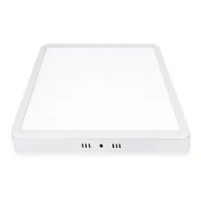 Painel Plafon Led 18w Sobrepor Quadrado Borda Fina Estrutura Branco Quente Foto mini  3
