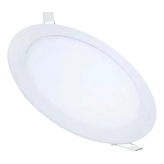 Painel Plafon Led 24w 25w Redondo Embutir Bivolt Branco Foto 1