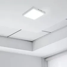 Painel Plafon Led 24w Quadrado Sobrepor Bco Frio 30x30 Avant Foto mini 4