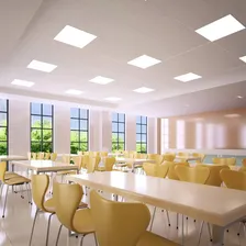Painel Plafon Led 62x62 Luminária Embutir Quadrado 48w Cor Branco Branco Frio - 6000k Foto mini 3