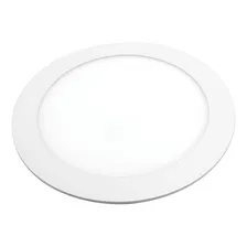 Painel Plafon Led 8w Embutir Redondo Branco Quente Flc Cor Branco Quente 2700K 110V/220V Foto mini  2