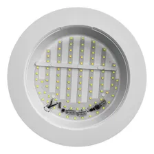 Painel Plafon Led Redondo Sobrepor 18w Taschibra Kit C/5 Pçs Estrutura Branco Frio 6500k Foto mini  2