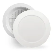 Painel Plafon Led Redondo Sobrepor 18w Taschibra Kit C/5 Pçs Estrutura Branco Frio 6500k Foto  mini 1