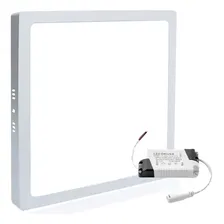 Painel Plafon Led Sobrepor Quadrado Reator Luz Fria 25w 24w Foto mini 1