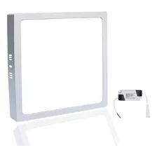 Painel Plafon Led Sobrepor Quadrado Reator Luz Fria 25w 24w Foto mini 2