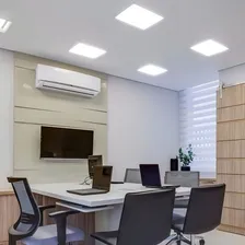 Painel Plafon Luminária Led Embutir 60x60 48w Branco Frio Foto mini 4