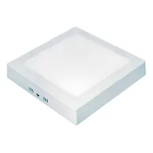 Painel Plafon Luminária Led Sobrepor 25w Quadrado Branc Frio Cor Branco Foto mini 1