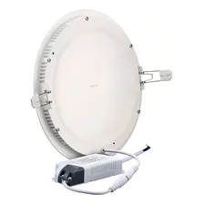 Painel Plafon Paflon Embutir 24w Redondo Luz Branca Bivolt Cor Branco Frio (Luz Branca) 110V 220V (Bivolt) Foto mini 2