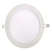 Painel Plafon Paflon Embutir 24w Redondo Luz Branca Bivolt Cor Branco Frio (Luz Branca) 110V 220V (Bivolt) Foto mini 3