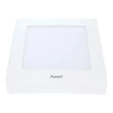 Painel Plafon Sobrepor Quadrado 12w Avant Branco Quente Estrutura Branco-quente Foto mini 4