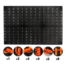 Painel Porta Ferramentas 24 Ganchos Organizador Para Casa Foto mini 2