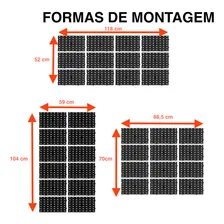 Painel Preto P/ Ferramentas Plástico Perfurado + 48 Ganchos Foto mini 4