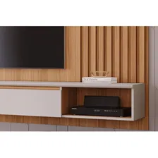 Painel Quarto Tv Até 65 Bahamas Ripado 1 Porta Permóbili Foto mini  2
