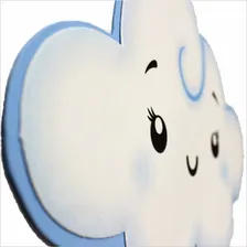 Painel Relevo Para Decoração Festa Chuva De Amor Nuvem Azul Foto mini  2
