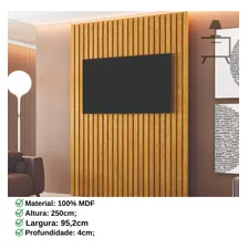 Painel Ripado Parede 02 M贸dulos Mdf 2,50 X 0,952mt Naturale Foto mini 3