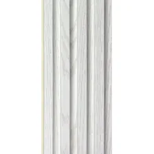 Painel Ripado Wpc Interno Wave Branco 2,90m X 16cm (0,46m²) Painel Interno Foto  mini 1