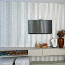 Painel Ripado Wpc Interno Wave Branco 2,90m X 16cm (0,46m²) Painel Interno Foto mini 4