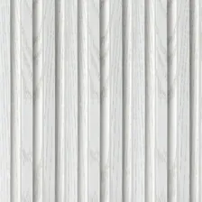 Painel Ripado Wpc Interno Wave Branco 2,90m X 16cm (0,46m²) Painel Interno Foto mini 3