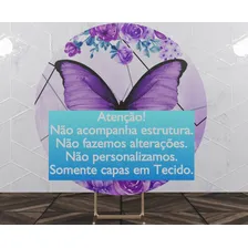 Painel Sublimado Borboleta Lilas 02 Foto mini  3