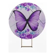 Painel Sublimado Borboleta Lilas 02 Foto  mini 1